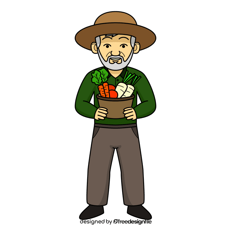 Oldman Farmer clipart