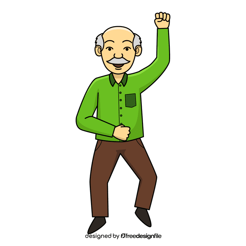Oldman Happy clipart