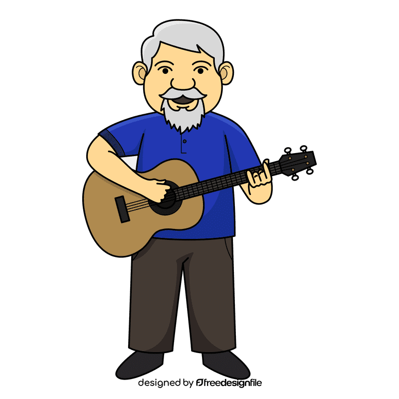 Oldman Music clipart