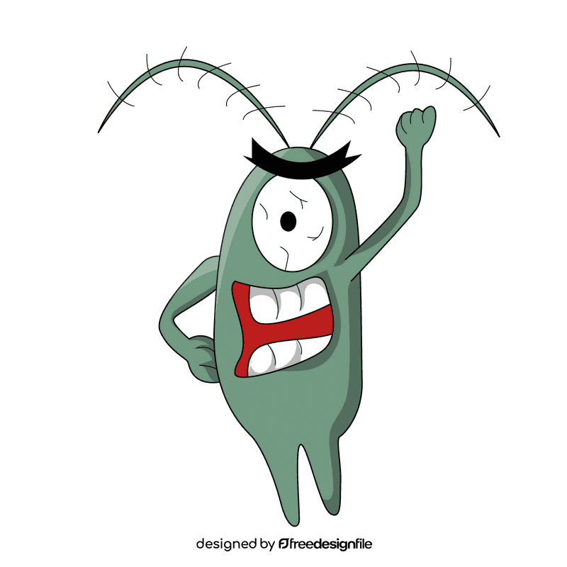 Plankton angry clipart