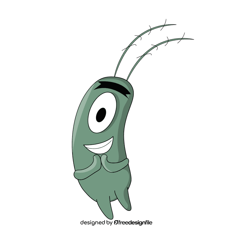 Plankton excites clipart