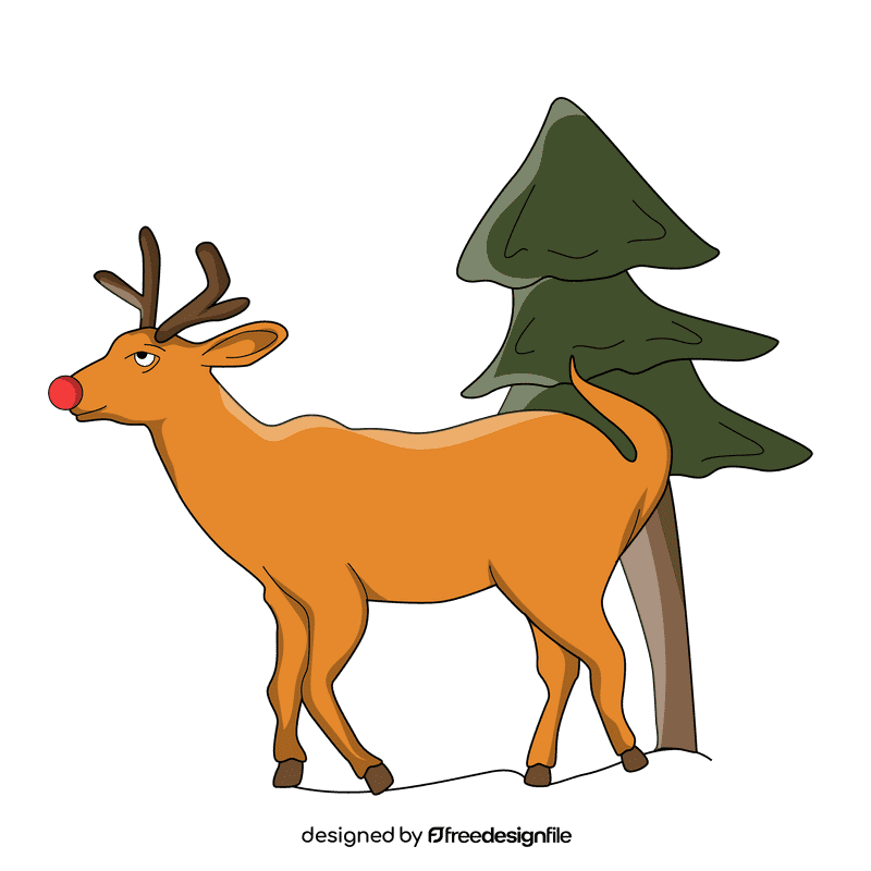 Rudolph snow clipart