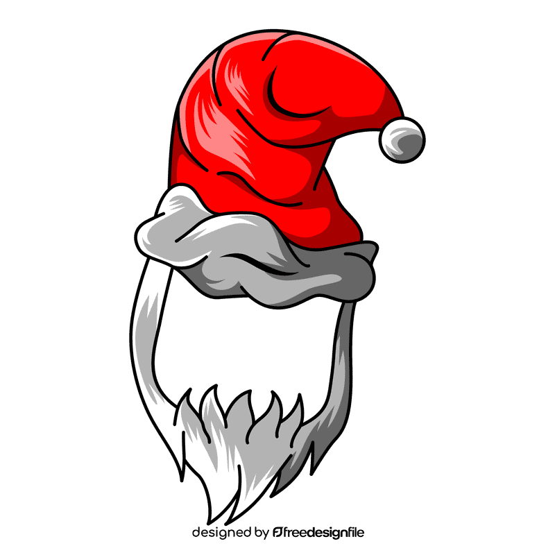 Santa extra beard clipart