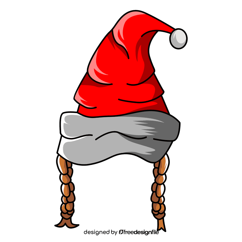 Santa hair clipart