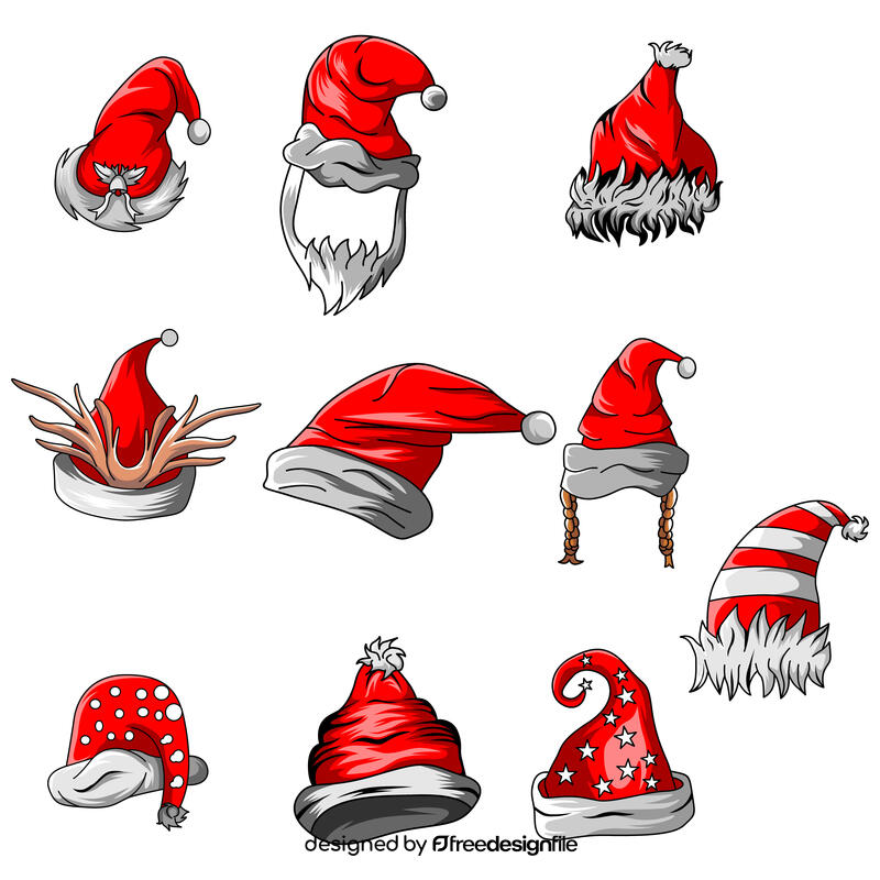 Santa vector set vector