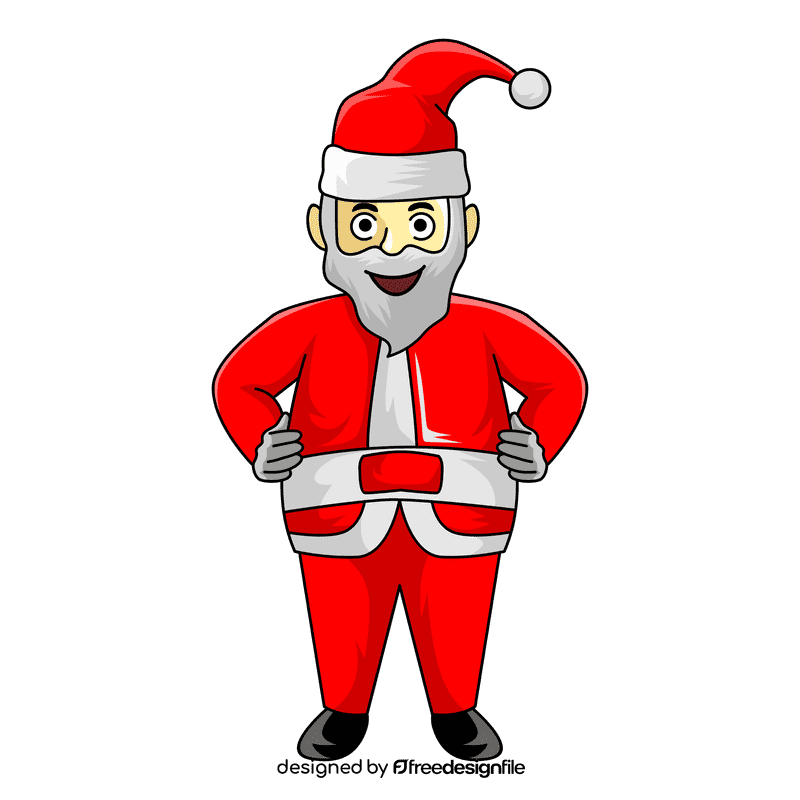 Santa claus confident clipart