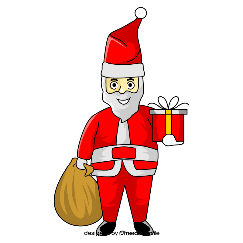 Santa claus your gift clipart