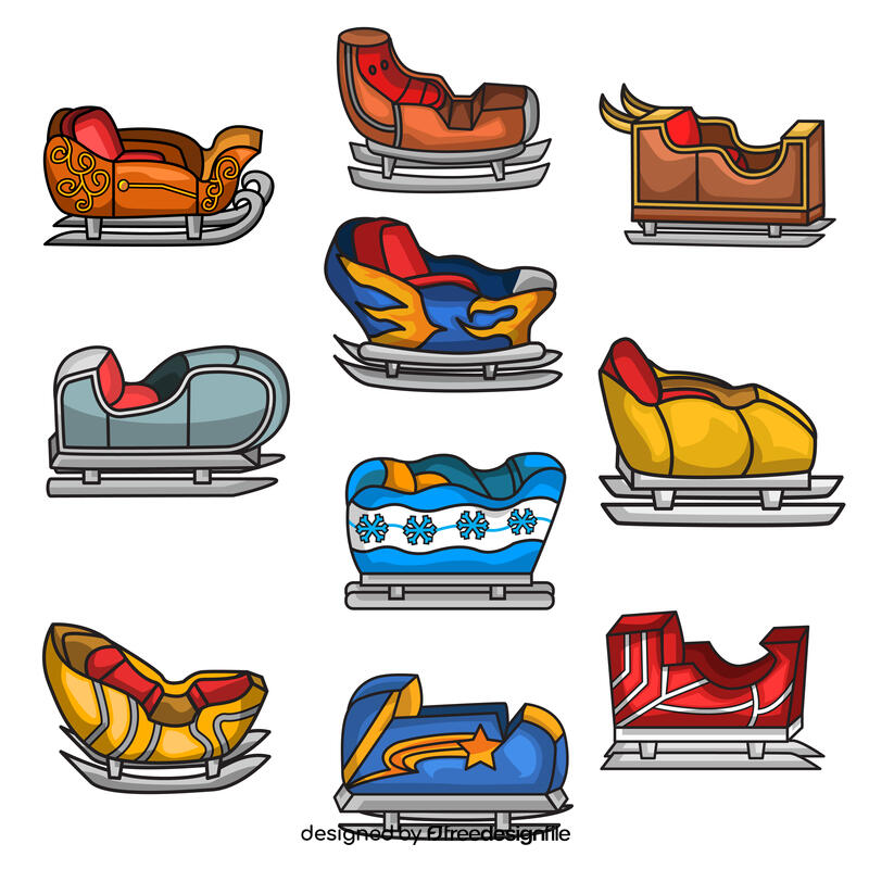 Sleigh Set vector