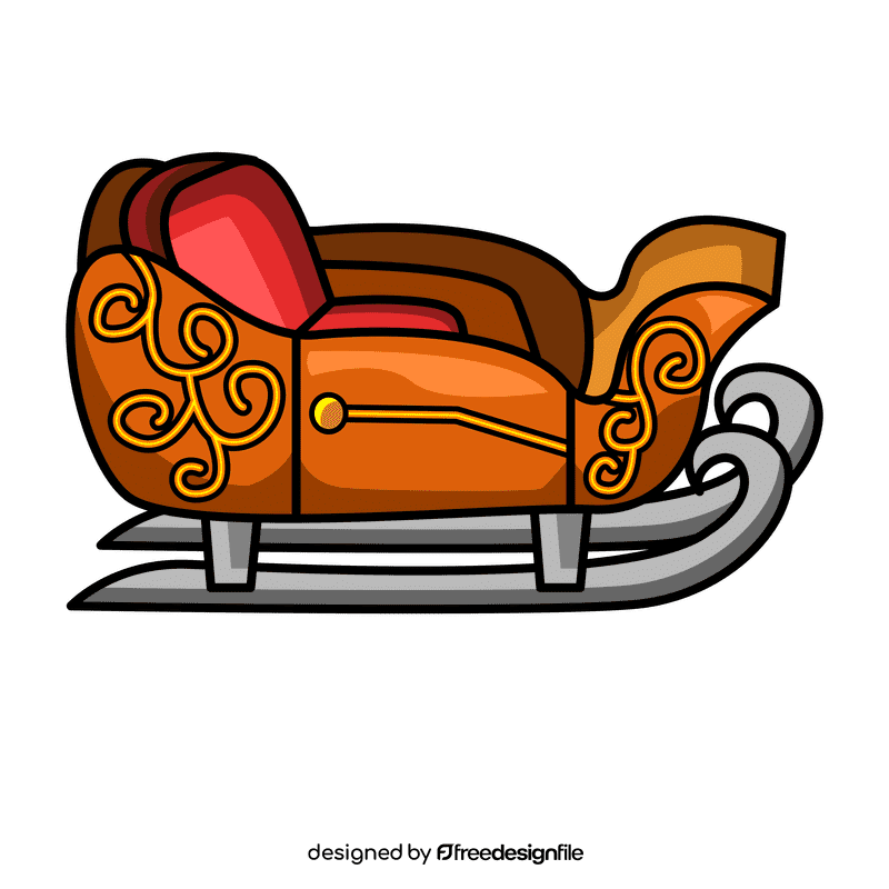 Sleigh Curved Style clipart