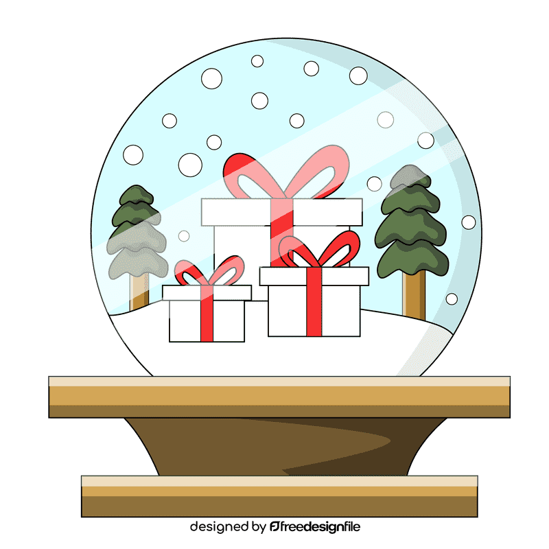 Snow globe gift clipart