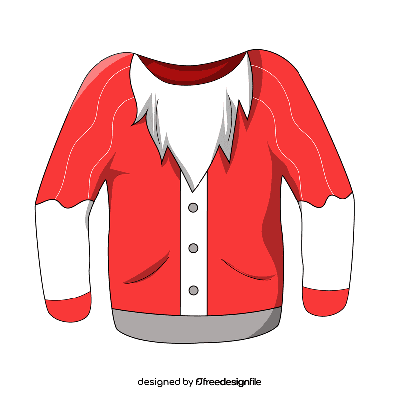 Ugly christmas sweater santa clipart