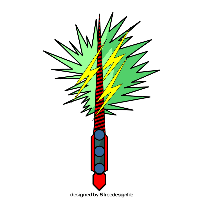 Wand lightning clipart