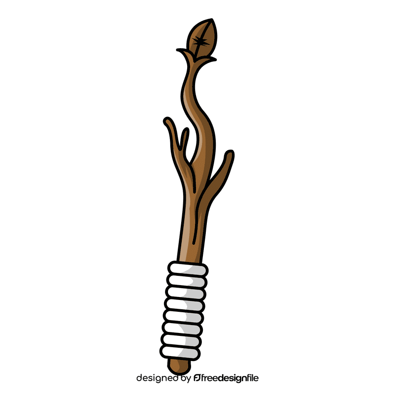 Wand wooden clipart