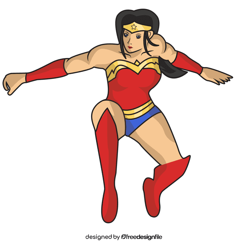 Wonder Woman Landing clipart