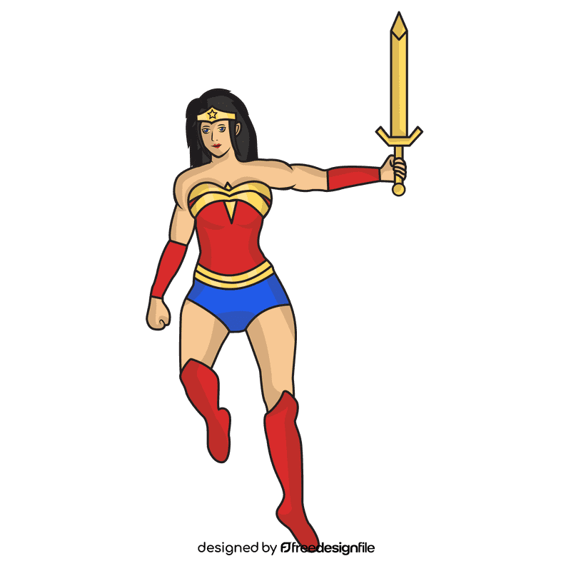 Wonder Woman Sword clipart