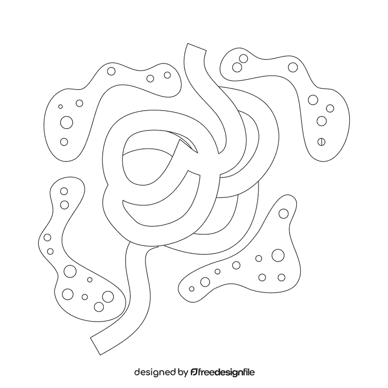 Intestine fat digestion black and white clipart