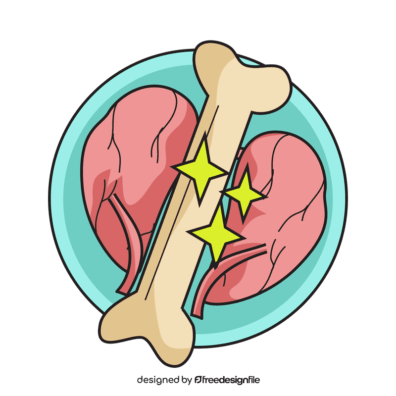Kidney maintain bone health clipart