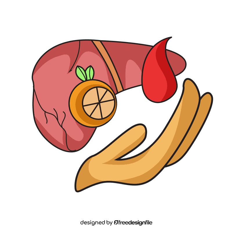 Liver save vitamin mineral clipart