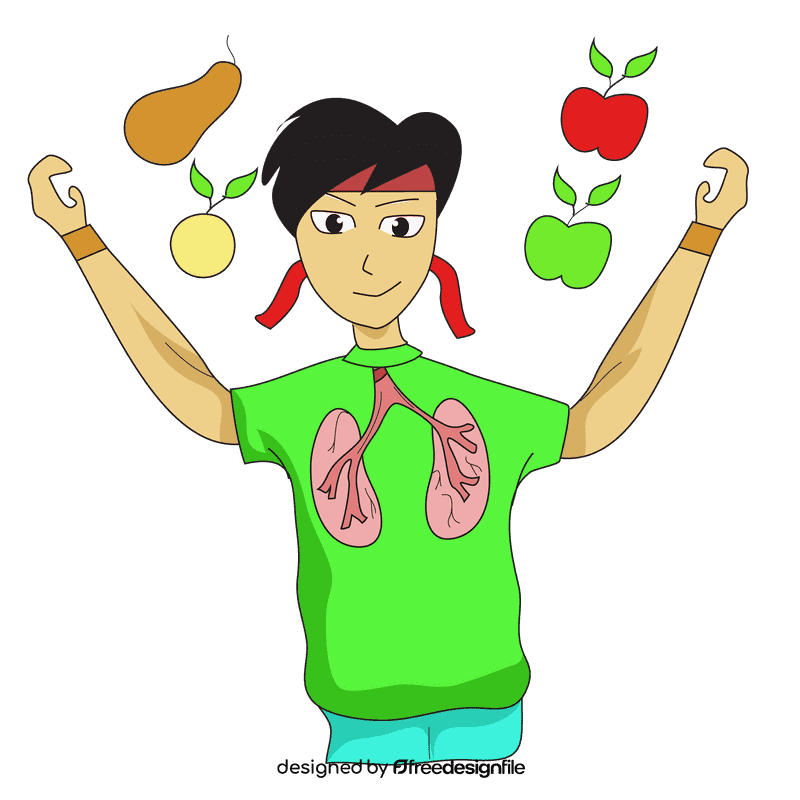 Lungs health clipart