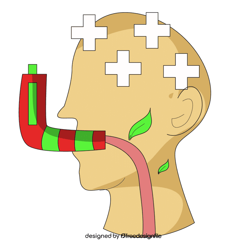 Lungs inhaler clipart