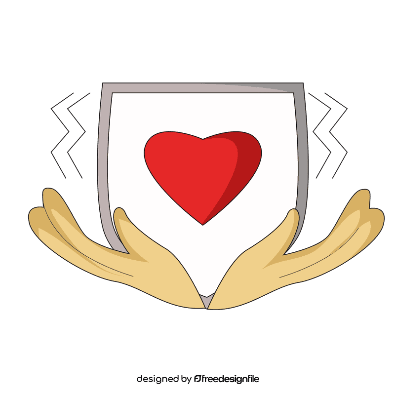 Lungs protect heart clipart