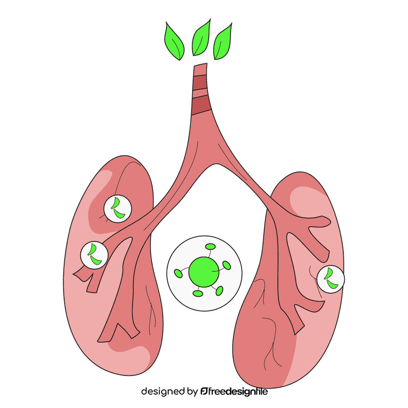 Lungs tuberculosis clipart