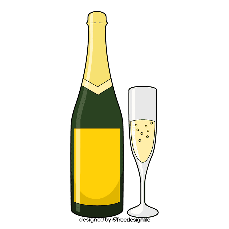Marriage Champagne clipart