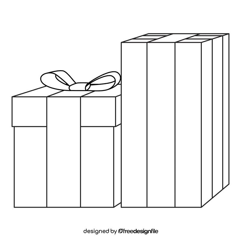 Marriage Gifts black and white clipart
