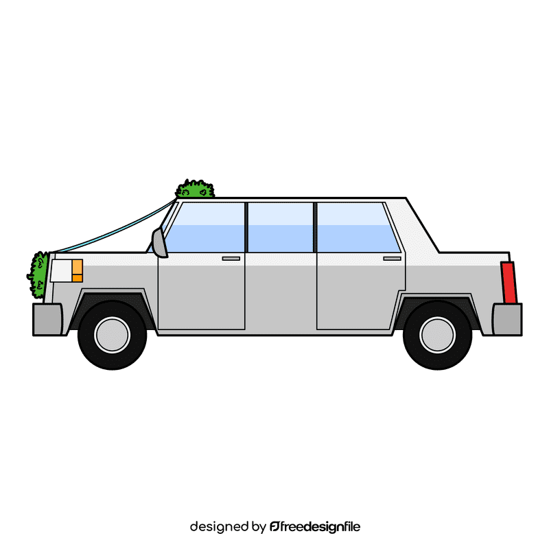Marriage Limo clipart