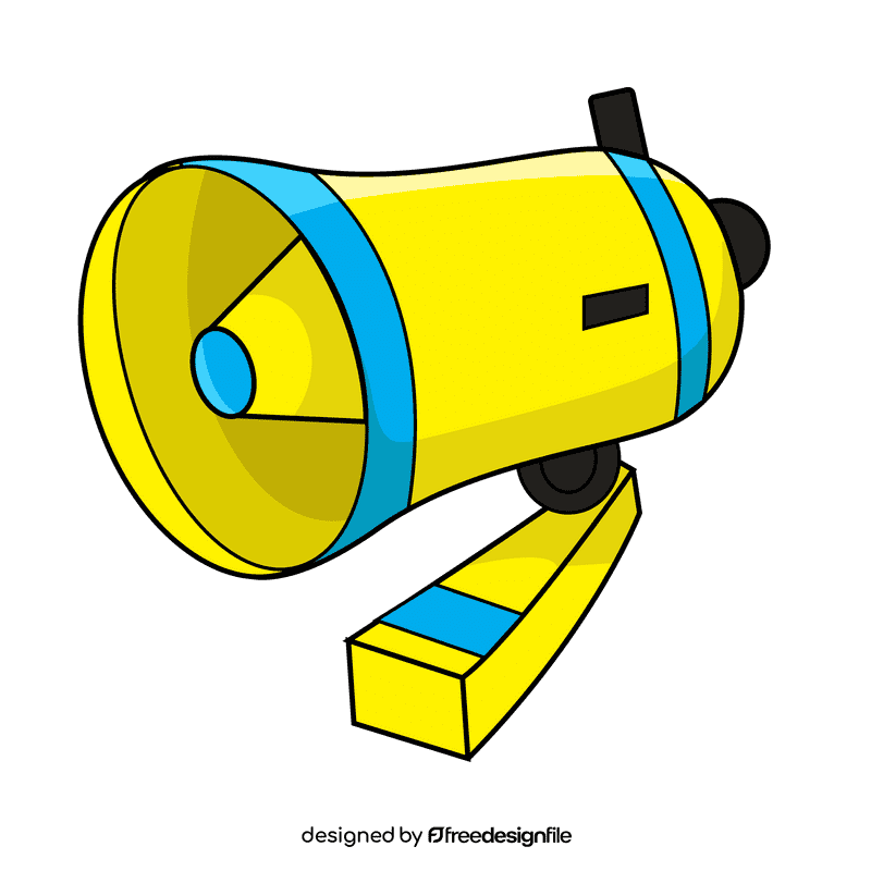 Megaphone foldable clipart