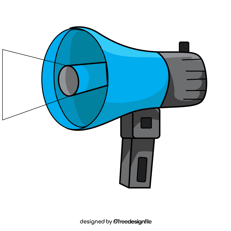 Flashlight megaphone clipart