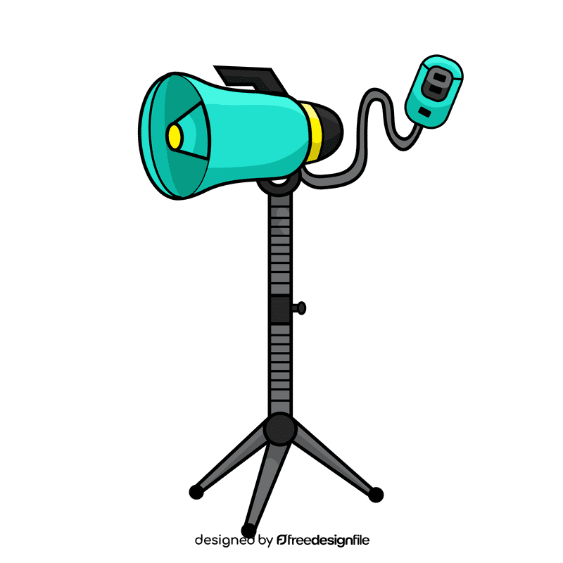 Stand megaphone clipart