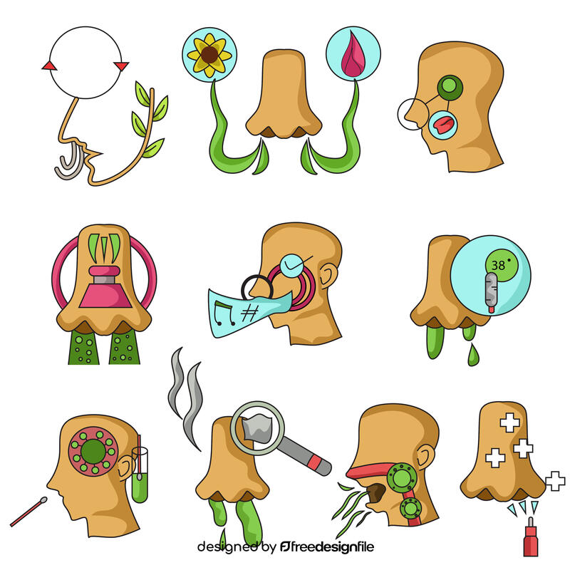 Nose set vector