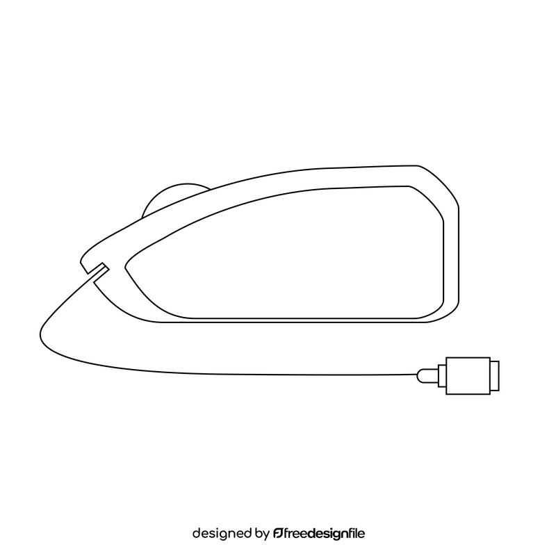 Computer mouse drawing black and white clipart