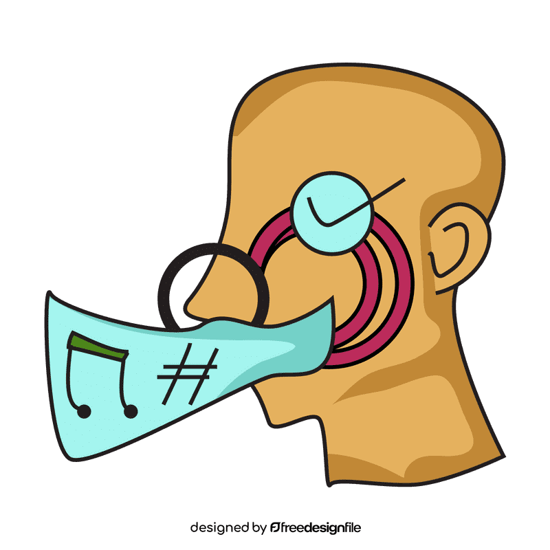 Nose affect voice clipart