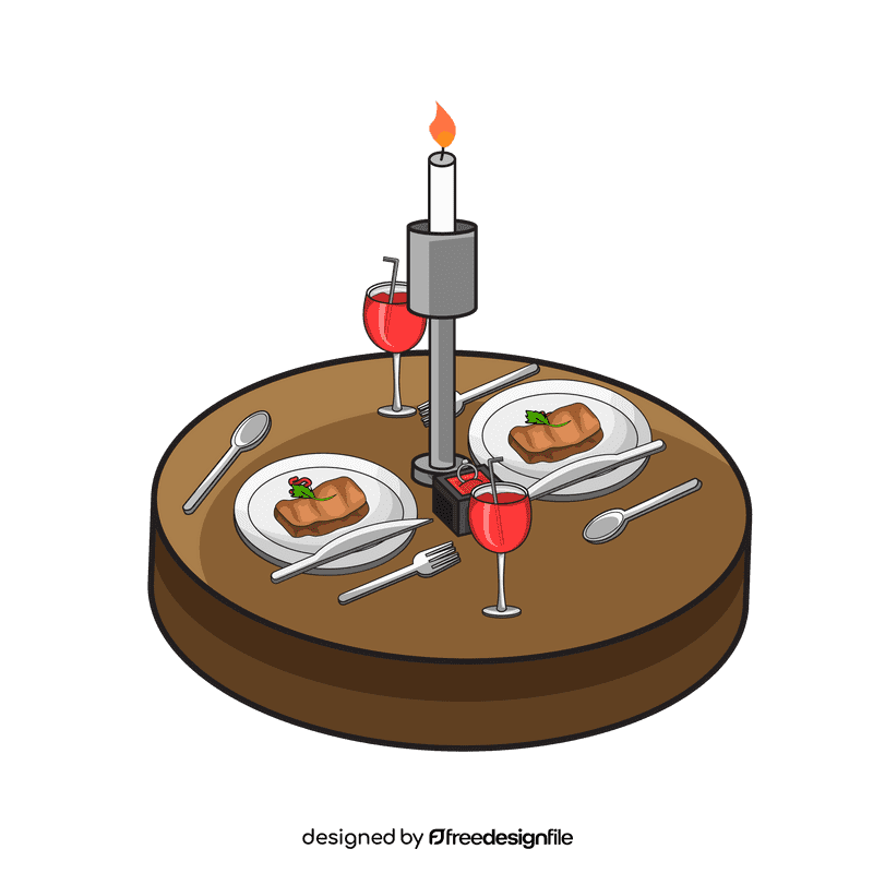 Proposal Dinner clipart