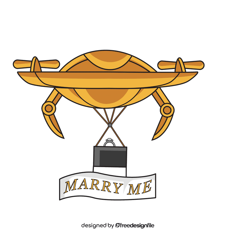 Proposal With Drone clipart