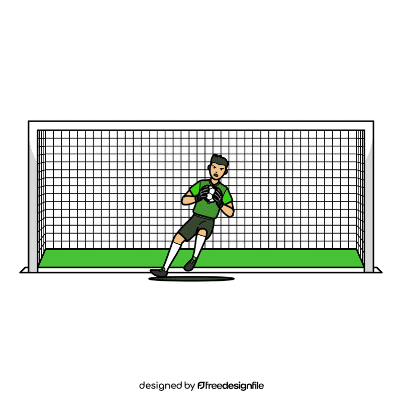 Soccer Goal Post Blocked clipart