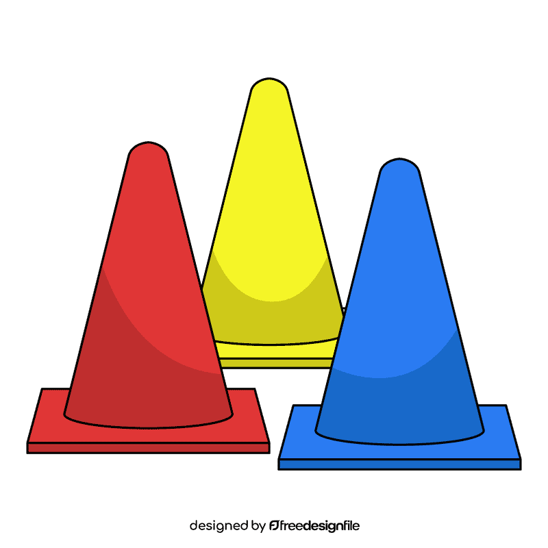 Soccer Goal Post Practice Cone clipart
