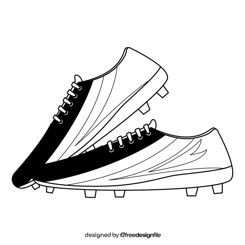 Soccer Goal Post Shoes black and white clipart