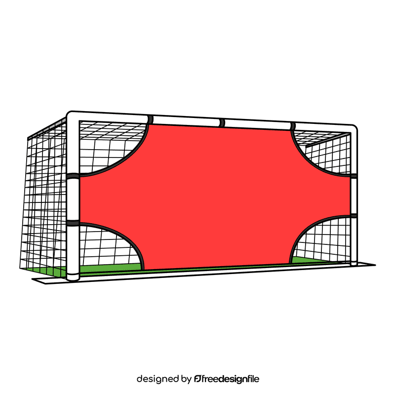 Soccer Goal Post Shooting Target clipart