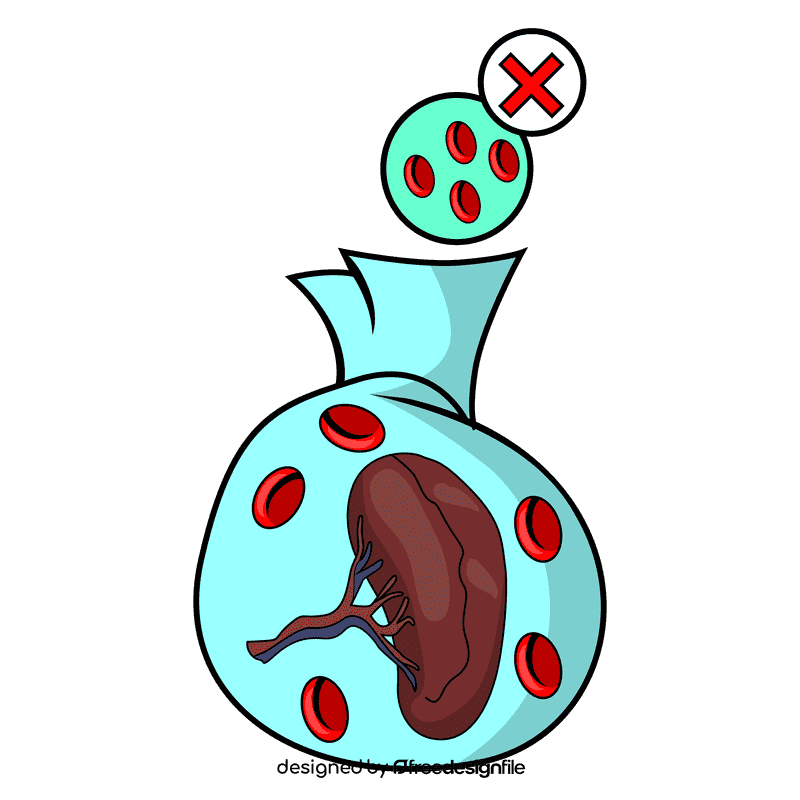 Spleen thrombocytopenia clipart