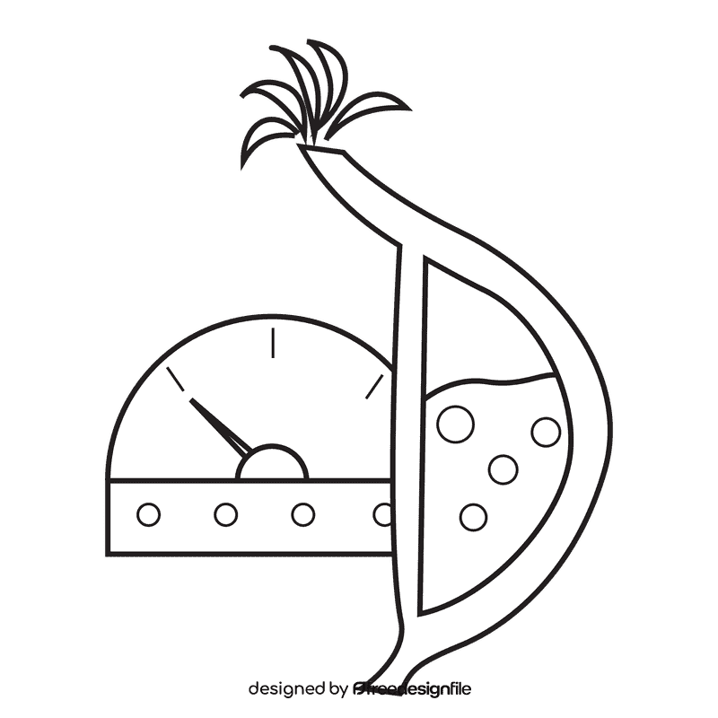 Stomach reduce stomach acid black and white clipart