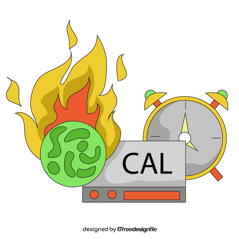 Thyroid calorie burn control clipart