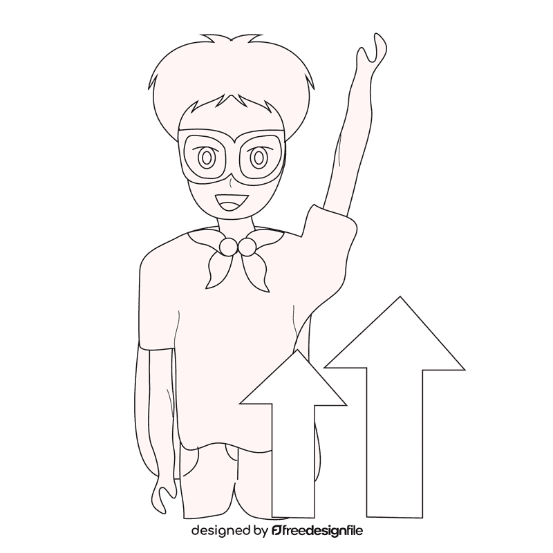 Thyroid help growth black and white clipart