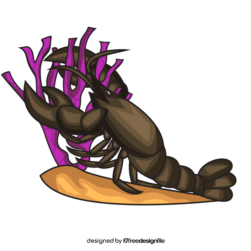 Lobster black clipart
