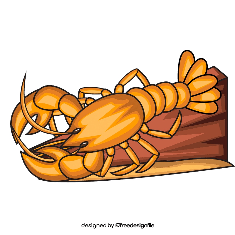 Lobster Orange Bright clipart