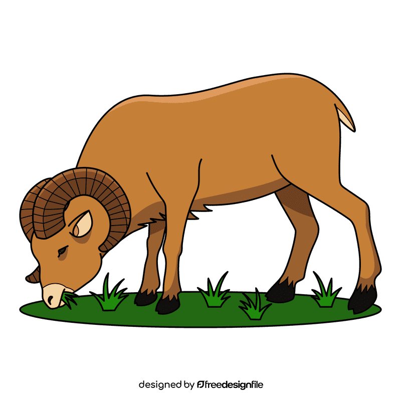 Ram Eating clipart