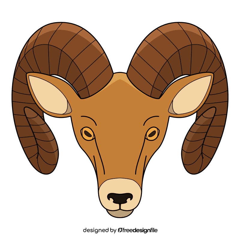 Ram Head clipart