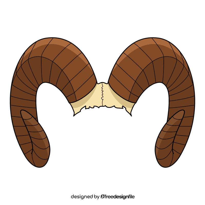 Ram Horns clipart